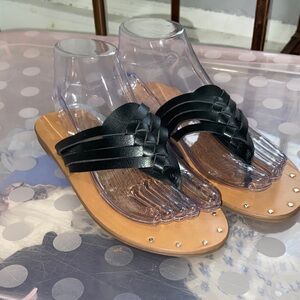 Universal Thread studded woven thong sandal